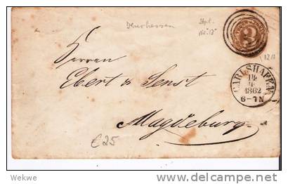 Tht062/ THURN & TAXIS -  Nummernstempel 13, Carlshafen Auf GA-Kuvert 12 A - Lettres & Documents