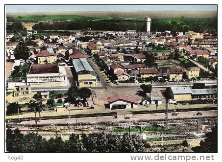 D40 - EN AVION AU DESSUS DE SAINT VINCENT DE TYROSSE  - Quartier Gare - Saint Vincent De Tyrosse