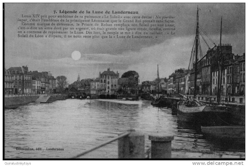 LEGENDE DE LA LUNE DE LANDERNEAU Belle Cpa DESMOULINS édit LANDERNEAU Bon état Voir Scans - Landerneau