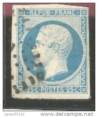 N°10 25C Bleu & Bleu Laiteux. Cote 120€ - 1852 Louis-Napoleon