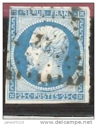 N°10 25C Bleu & Bleu Laiteux. Cote 120€ - 1852 Luis-Napoléon