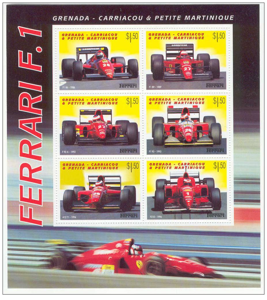 Grenadine - Foglietto Nuovo: Ferrari F1 - Automobile