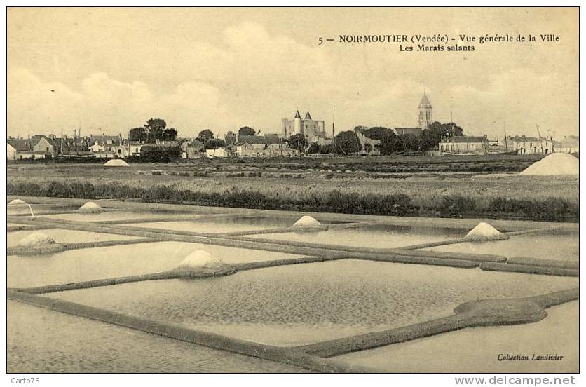 NOIRMOUTIER 85 - Vue Générale De La Ville - Marais Salants - Sel - Noirmoutier