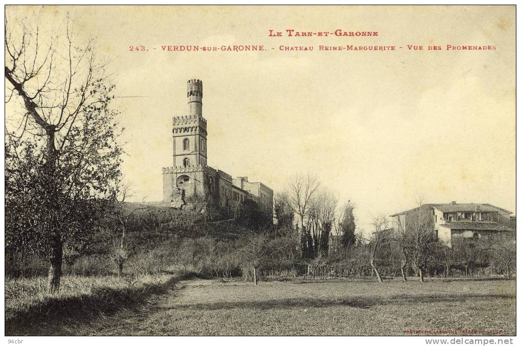 CPA (82)   VERDUN SUR GARONNE  Chateau Ste Marguerite Vue Des Promenades - Verdun Sur Garonne