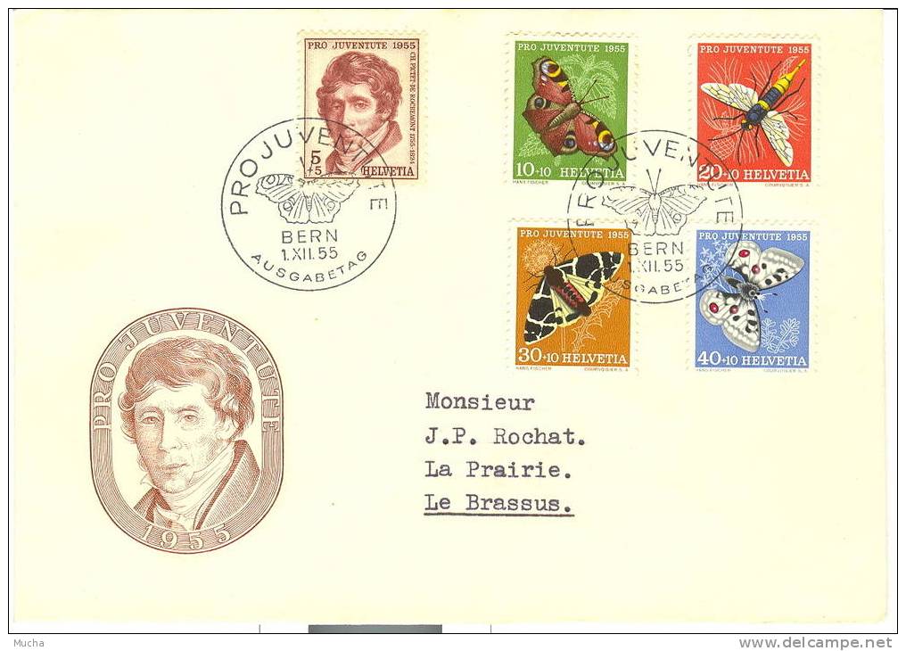 Pro Juventure 1955 FDC - Lettres & Documents