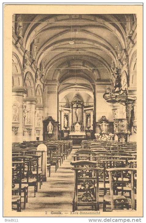 Gooik - Kerk - église , Binnenzicht - 1954 - Gooik