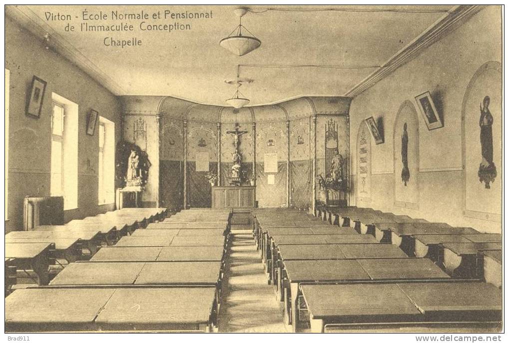 Virton - Ecole Normale Et Pensionnat De L'immaculée Conception - La Chapelle - 1932 - Virton