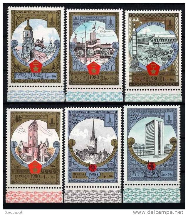 --- 1980 URSS Y. 4688 / 4693** M. 4949 / 4954** - Neufs