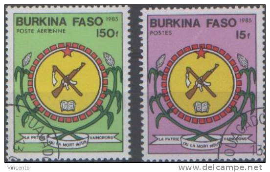 Burkina Faso 1985 - Armoiries - Oblitéré - 641/PA279 - Burkina Faso (1984-...)