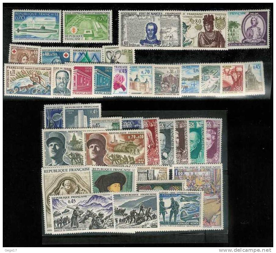 1969 - 39/40timbres** Cote 24.50 € - 1960-1969