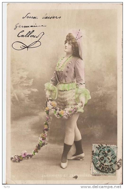 #Ab425 - JARDINIERS Et JARDINIERES - French Edwardian Actress (Artiste) - Artisti