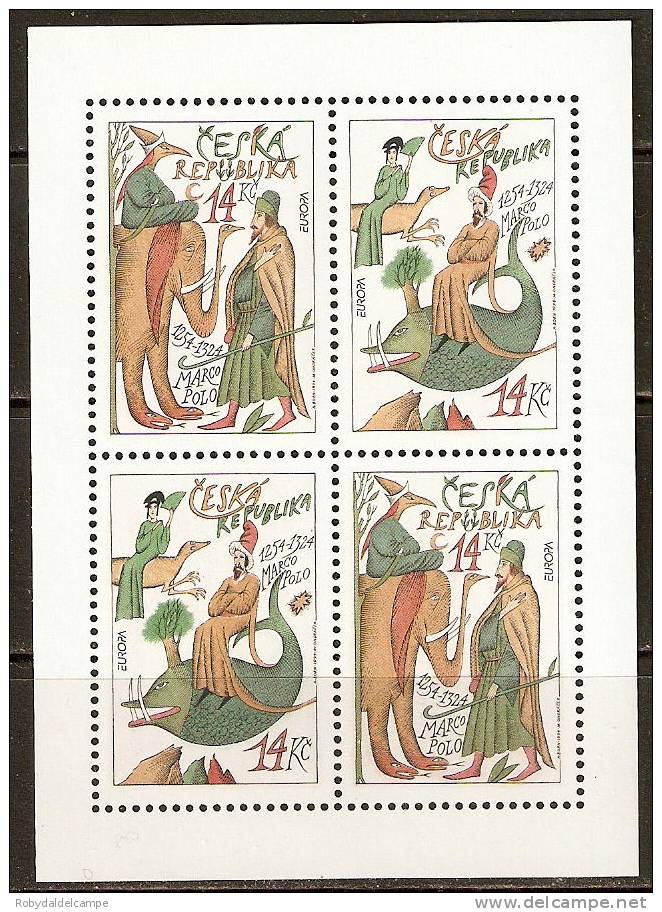 REPUBBLICA CECA - Yvert & Tellier # 35+36 In Foglietto Di Due Serie - (**) - Unused Stamps