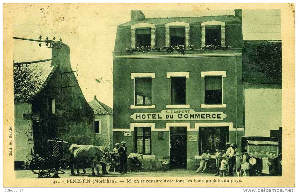 56 - MORBIHAN - PENESTIN - HOTEL RESTAURANT Du COMMERCE - MAISON G. LESPERT - Pénestin