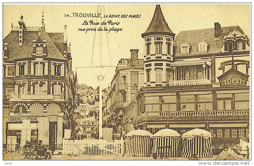 - CALVADOS - TROUVILLE - LA RUE DE PARIS - - Trouville