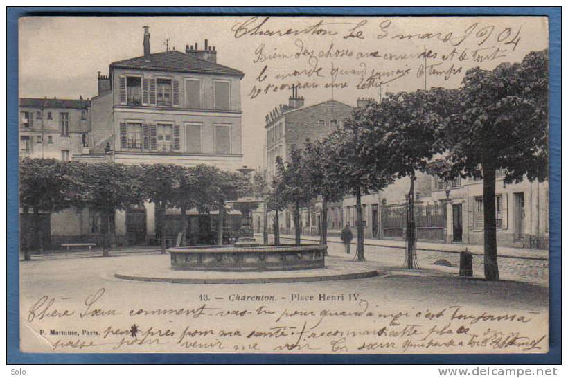 CHARENTON - Place Henri IV - Charenton Le Pont