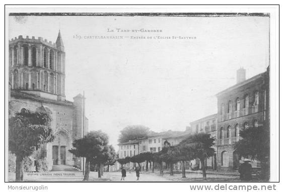 82 )FL) CASTELSARRASIN, Entrée De L'église St Sauveur, N° 159, Labouche édit - Castelsarrasin