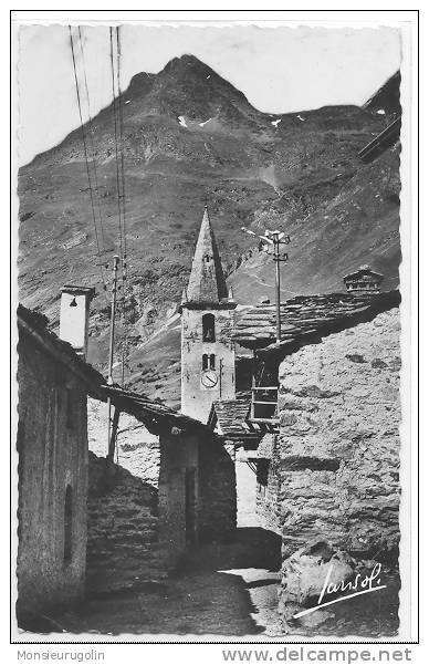 73 )FL) BONNEVAL SUR ARC, Haute Maurienne, L'église CPSM, N° 9 JANSOL EDIT - Bonneval Sur Arc