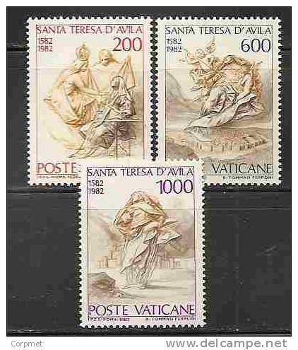 VATICAN - 1982 SAINTE THERESE - Yvert # 731/3 - MINT NH - Neufs