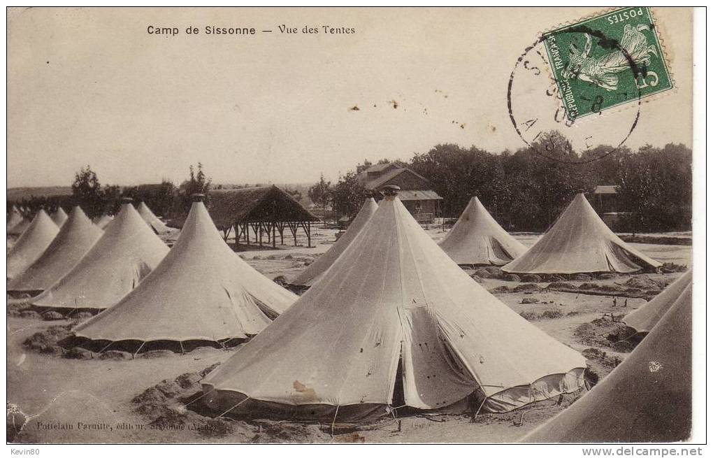 02 SISSONNE Camp Vue Des Tentes - Sissonne