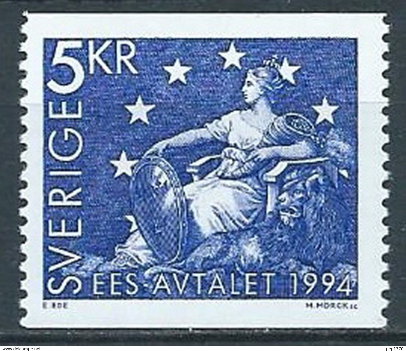 SUECIA 1994 - ADHESION DE SUECIA A LA UNION EUROPEA - YVERT 1793 - Ungebraucht