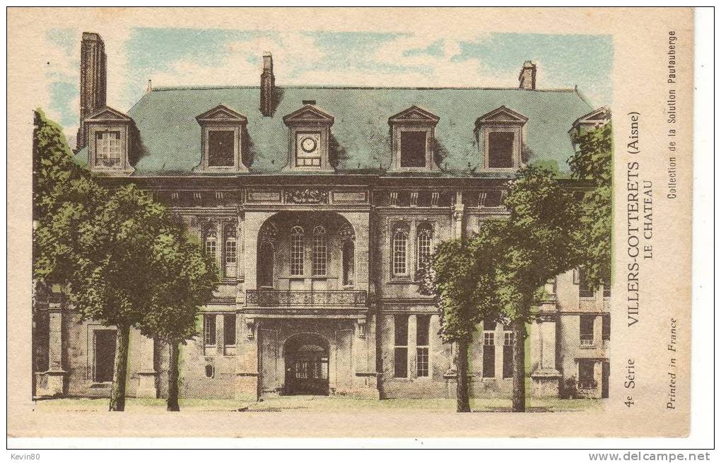 02 VILLERS COTTERETS  Le Chateau Cpa Colorisée - Villers Cotterets