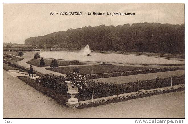Tervueren   67 Le Bassin Et Les Jardins Francais - Tervuren