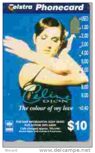 CELINE DION (2) TELECARTE AUSTRALIE MUSIC MUSIQUE MUSIEK MOVIE - Music