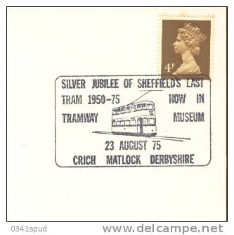 1975 Grande Bretagne Sheffield  Tram Tramway - Strassenbahnen