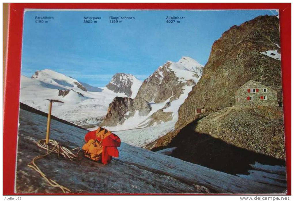 Alpinisme Britanniahütte S.A.C. Bei Saas-Fee Schweiz Suisse - Alpinisme