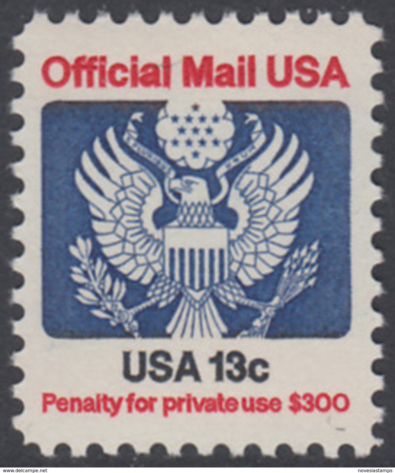 !a! USA Sc# O129 MNH SINGLE - Great Seal - Dienstmarken