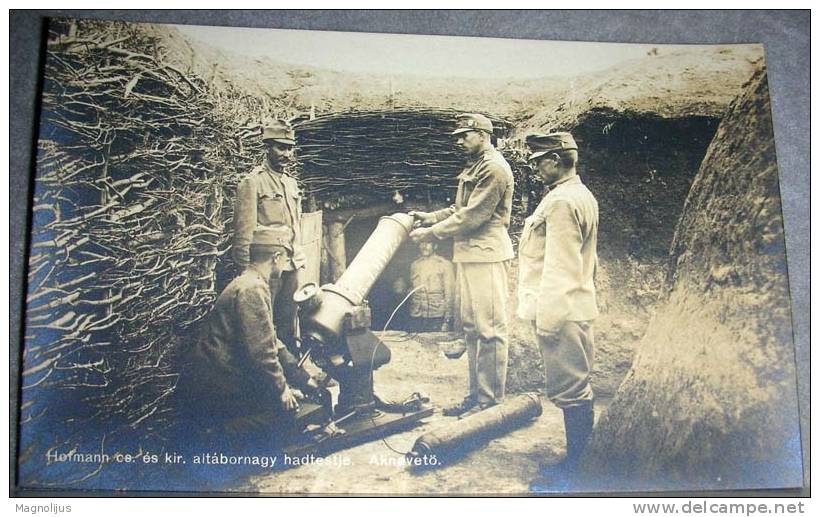 Military,Equipment,Austria-Hungary Monarchy,Trench,Canon,Minethrower,Chemical Warfare Agent,Soldiers,Original Photo,pcd - Ausrüstung