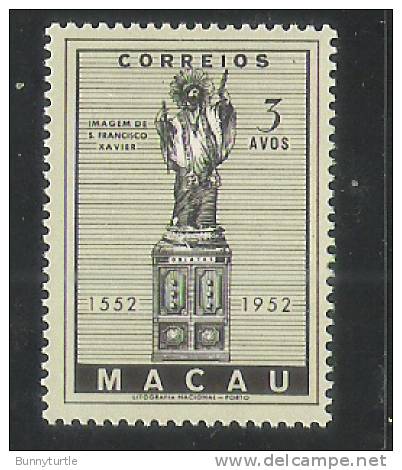 Macao Macau 1952 Statue Of St Francis Xavier 3a MLH - Ungebraucht