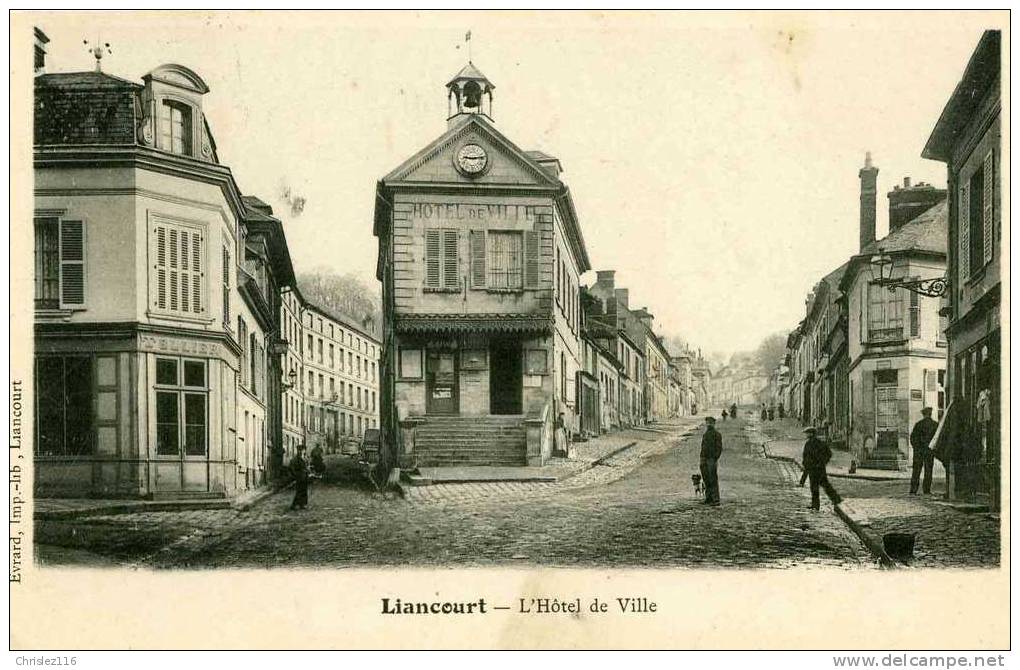 60 LIANCOURT Hôtel De Ville  Superbe  Précurseur  1905 - Liancourt