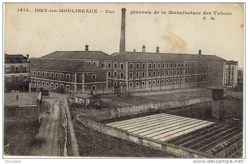 Carte Postale Ancienne Issy Les Moulineaux - Manufacture Des Tabacs - Usines, Entreprises - Issy Les Moulineaux