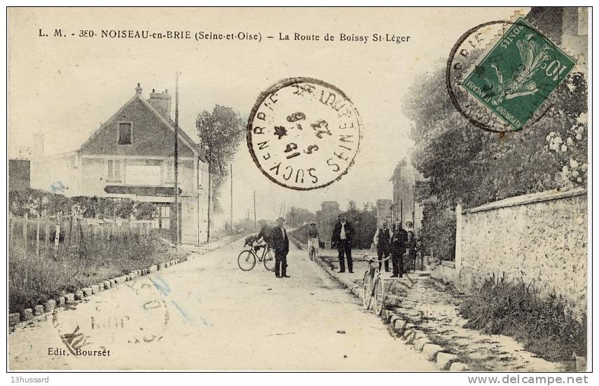 Carte Postale Ancienne Noiseau - La Route De Boissy St Léger - Noiseau