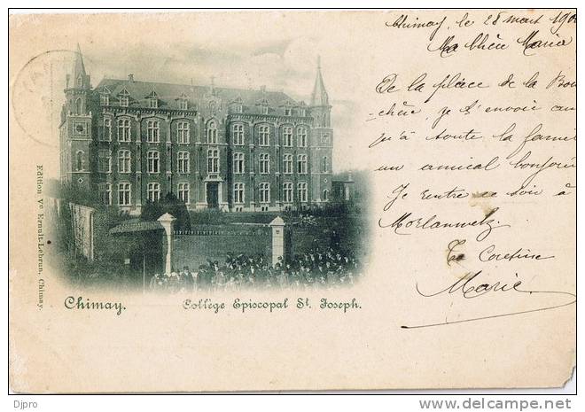 Chimay College Epscopal St Joseph  28 /mars 1900 Chimay - Chimay