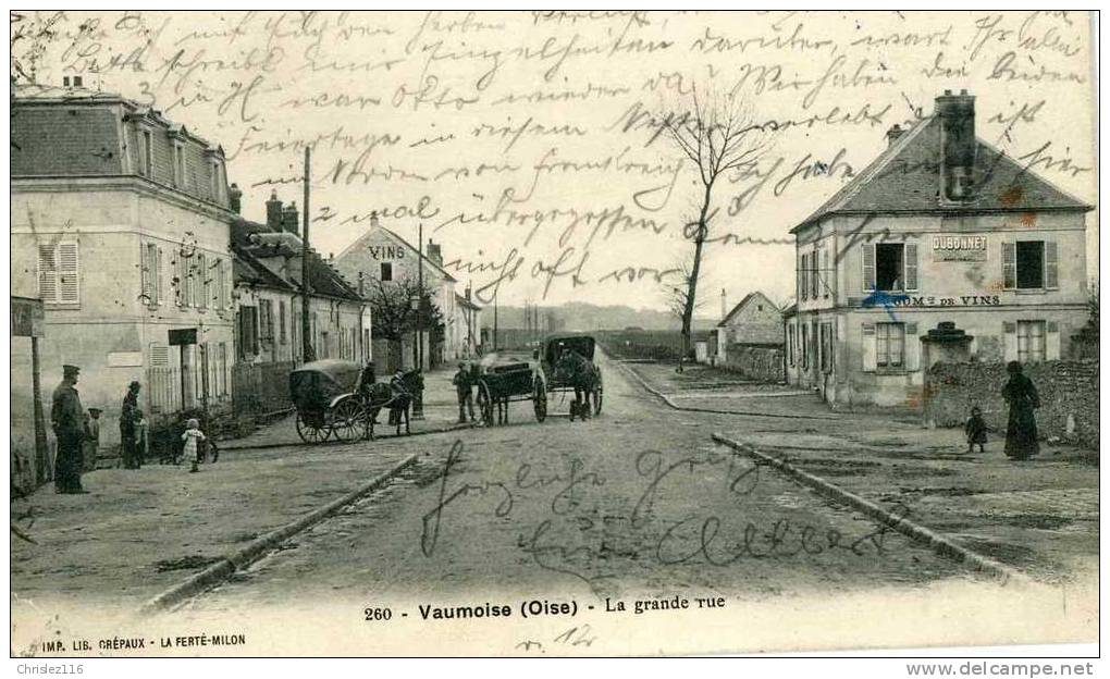 60 VAUMOISE La Grande Rue  TOP  Animation  1905 - Vaumoise