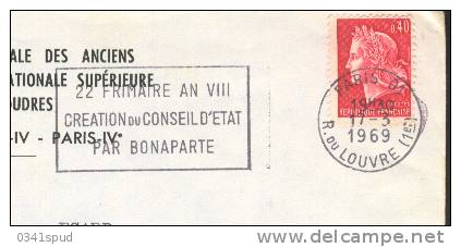 1969 France 75  Paris 01   Napoléon 1er  Conseil D'Etat - Napoleon