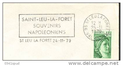 1979 France 95  Saint Leu La Foret   Napoléon 1er  Sur Lettre éntiere - Napoleon