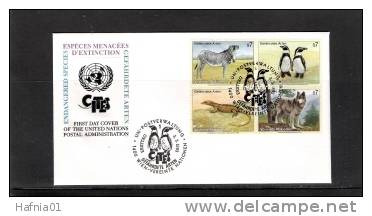 UN-Vienna.1993. Fauna. Michel 143-46. FDC. - FDC