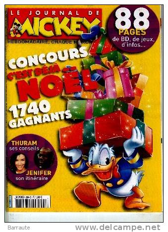 LE JOURNAL De MICKEY N° 2894 Du 05/12/2007  . - Journal De Mickey