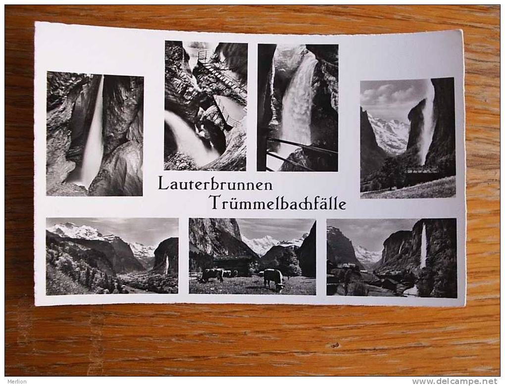 Lauterbrunnen Trümmelbachfalle   Suisse   PHOTO-CP 1950´s  VF   D14555 - Lauterbrunnen