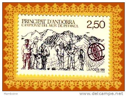 Andorre  1991   PETANQUE  N°  407 Neuf X (trace De Charn.) - Unused Stamps