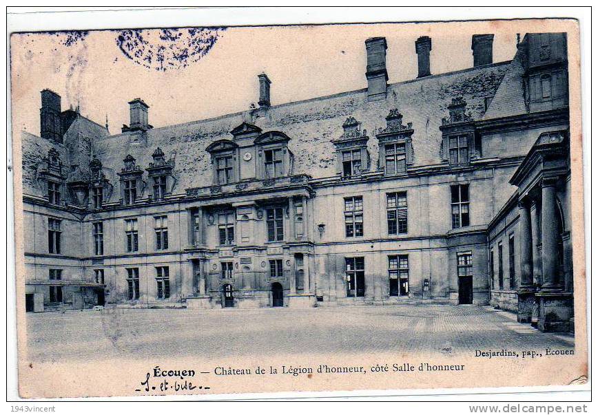 C 2450 - ECOUEN - Chateau De La Légion D'Honneur - Belle CPA De 1908 - - Ecouen