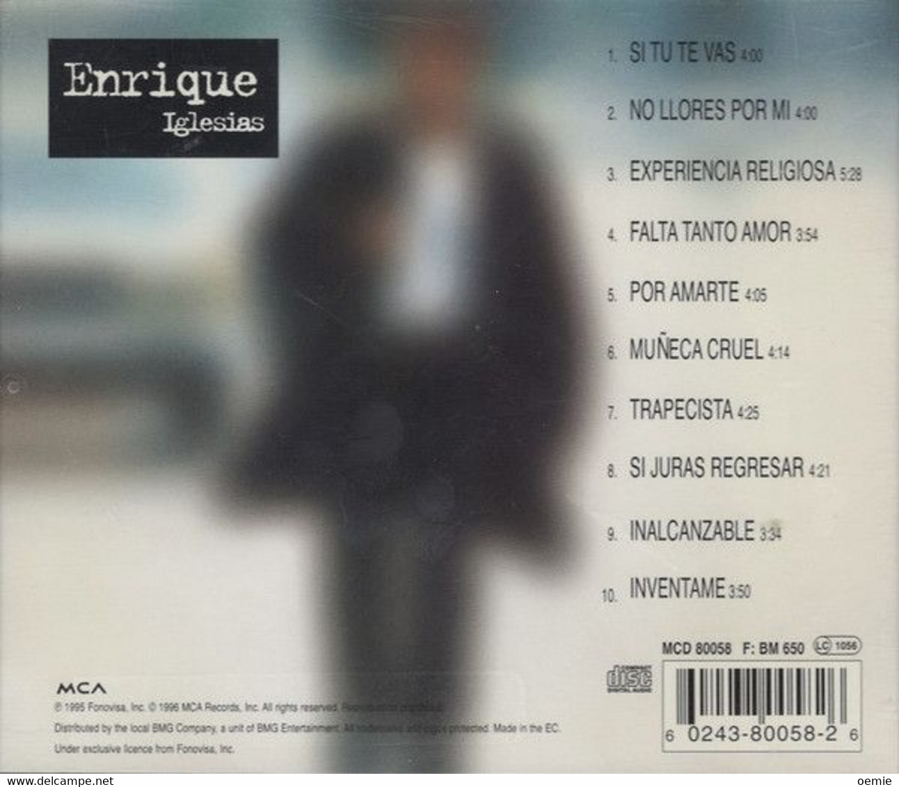 ENRIQUE  IGLESIAS  °   SI TU TE VAS   °° CD  ALBUM 10  TITRES NEUF SOUS CELLOPHANE - Autres - Musique Espagnole