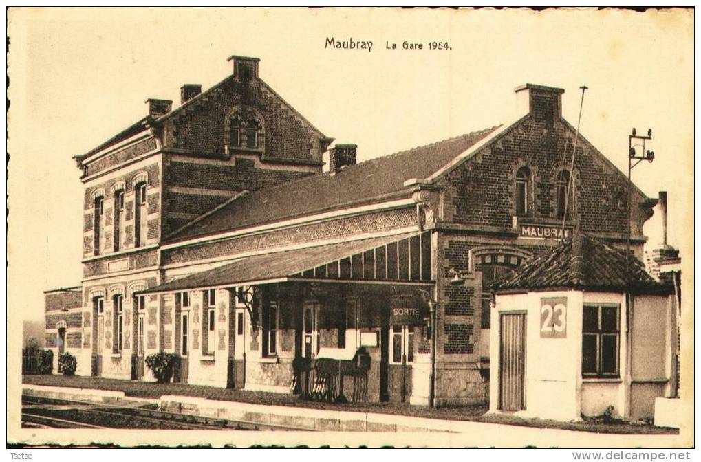 Maubray - La Gare En 1954 - Antoing