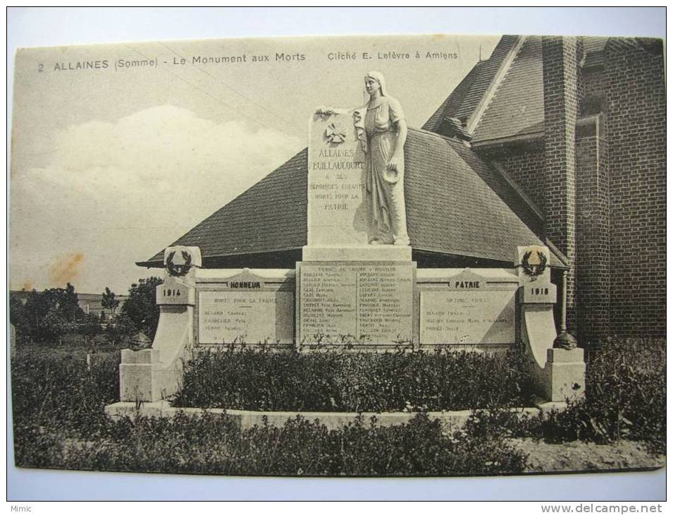 ALLAINES   -Le Monument Au Morts- - Allaines