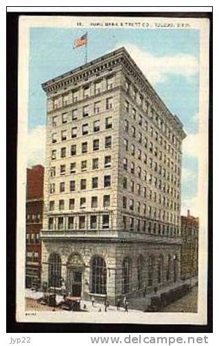 Jolie CP Ancienne Etats Unis D'Amérique Ohio Toledo Home Bank & Trust Co. - Banque Immeuble - écrite 26-5-1929 - Toledo