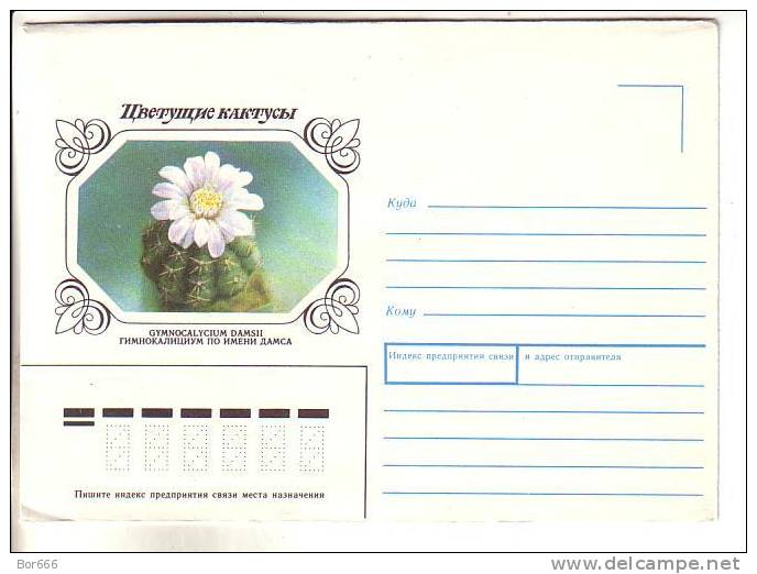 GOOD USSR / RUSSIA Postal Cover 1983 - Cactusses - Gymnocalycium Damsii - Sukkulenten