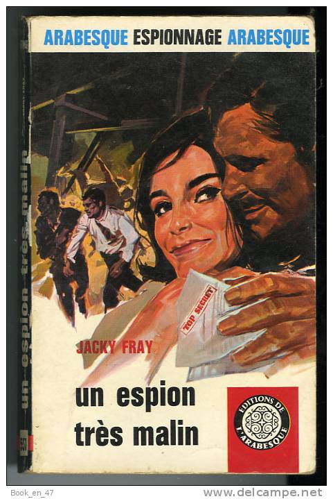 {48333}  Jacky Fray  . Arabesque Espionnage N° 551 . EO 1968  " En Baisse " - Editions De L'Arabesque